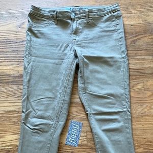 MOSSIMO MID RISE JEGGING KHAKI DENIM PANTS 8/29R